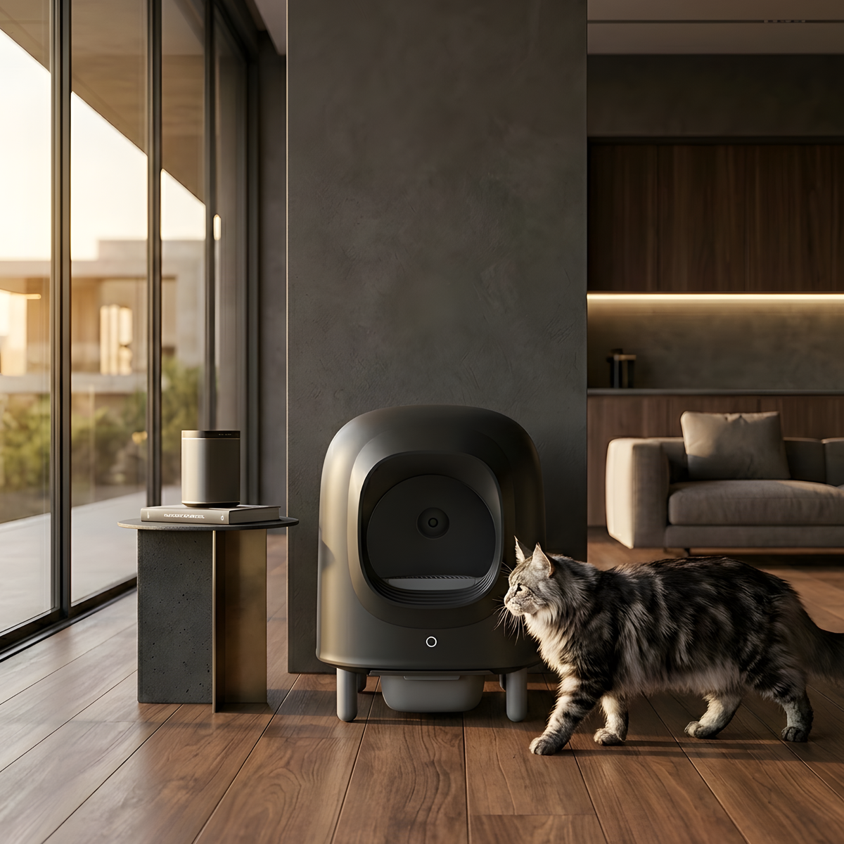 PRE ORDER - Petree Cube v2 - Zelfreinigende kattenbak - Black Edition